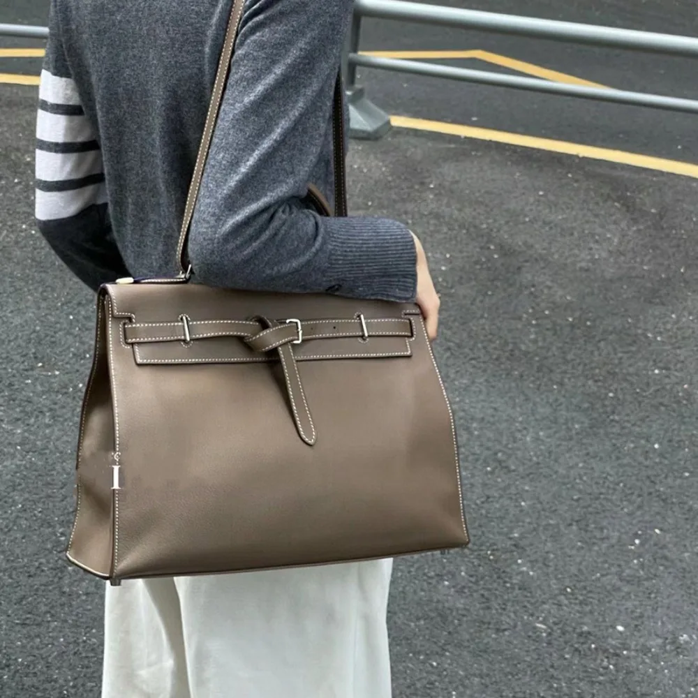 Luxury Bags Hermes - Light Luxury High Quality First-layer Swift