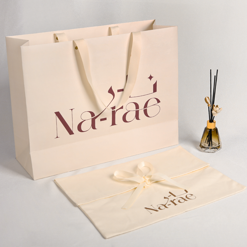 Luxury Bags For School - Custom Recycled Luxury Cream Beige Shopping