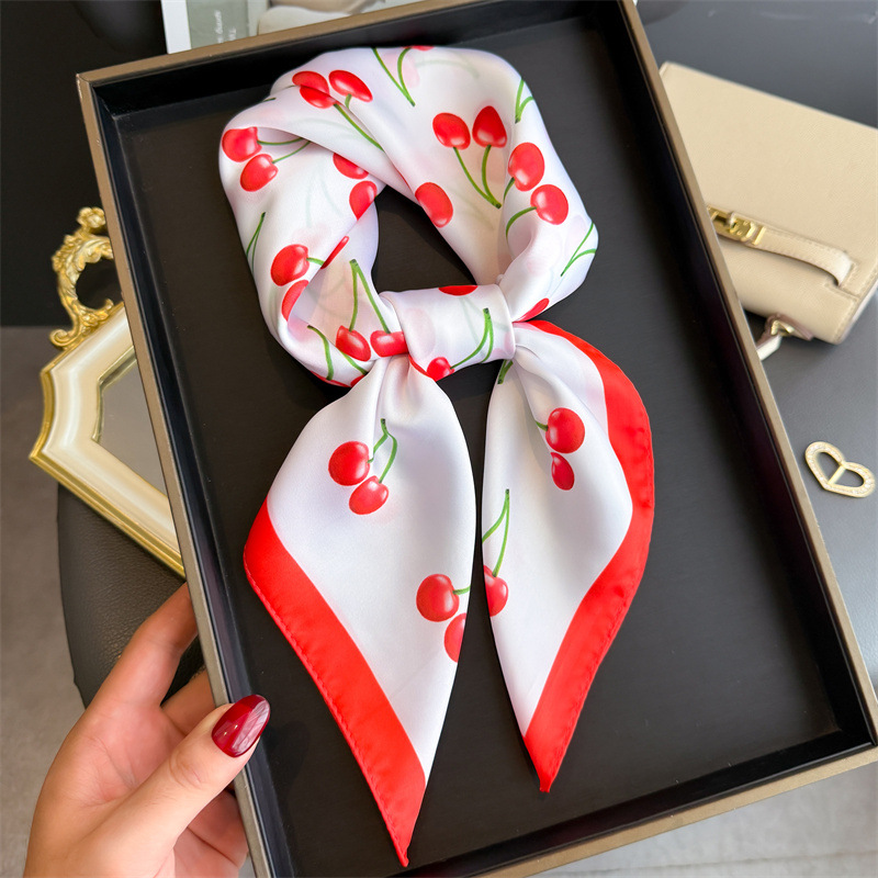 Luxury Bags Duffle - Luxury Square Satin Scarf Women Cute