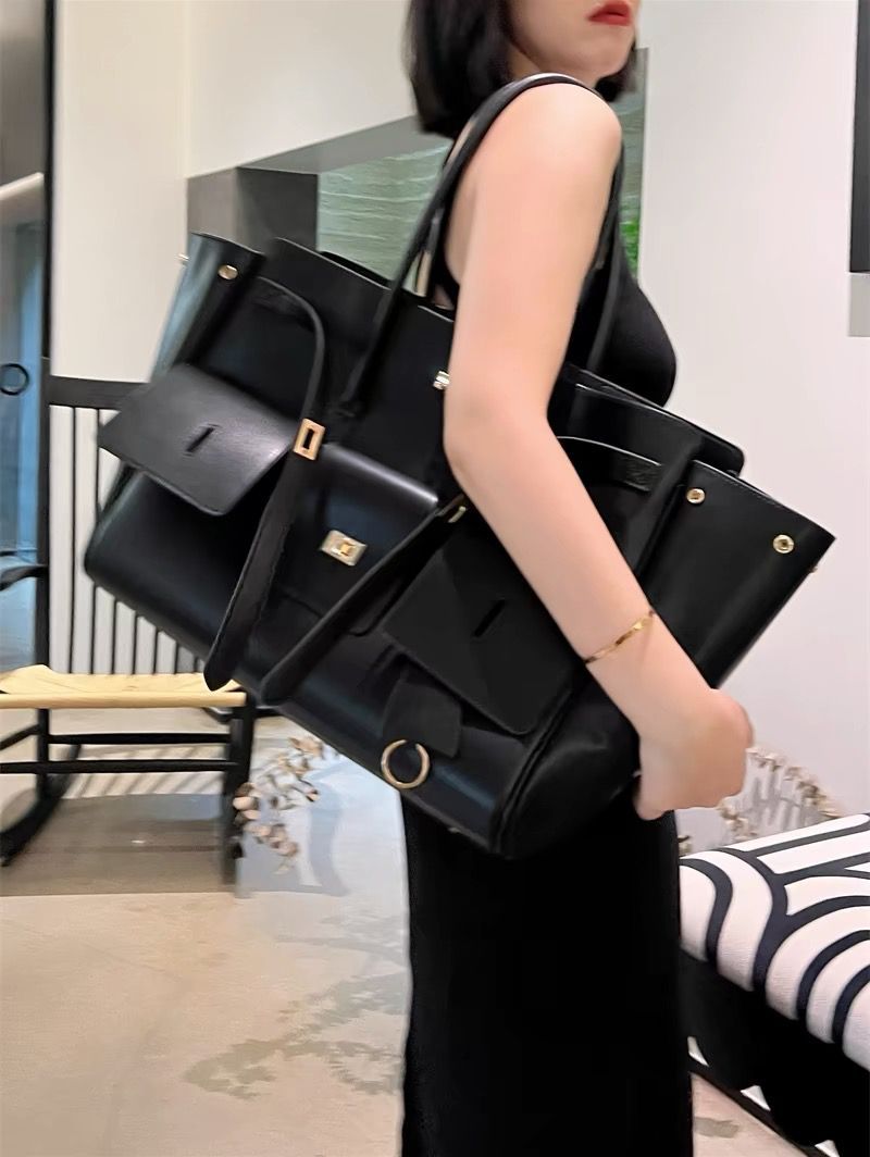 Genuine Cowhide Leather Tote T - Luxury Bags Hermes avis et prix