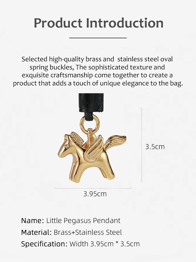 Luxury Brass Pegasus Bag Charm - Luxury Bags Hermes avis et prix