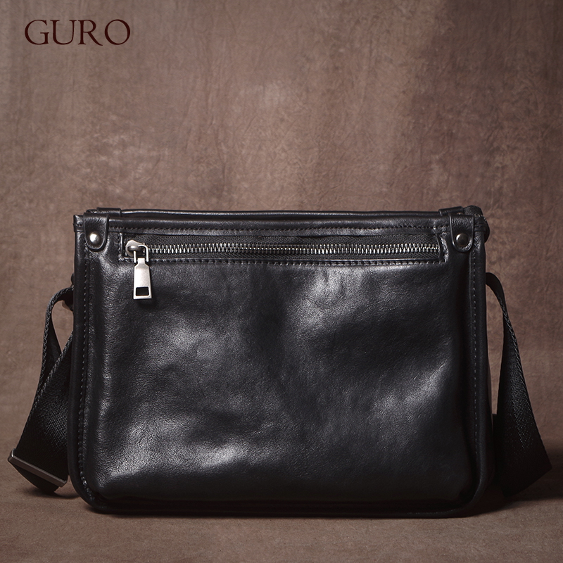 GURO High Quality Men's Genuin - Luxury Bags For Men avis et prix