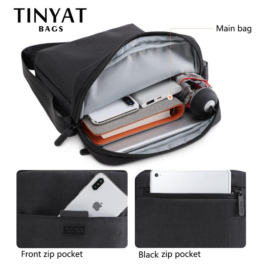 TINYAT Men's Bags Light Canvas - Luxury Bags For Men avis et prix