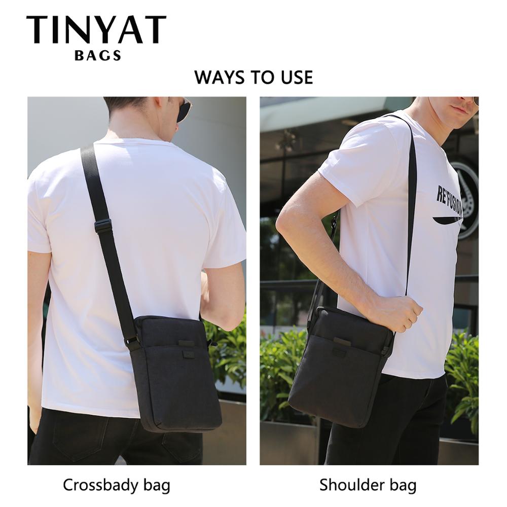 TINYAT Men's Bags Light Canvas - Luxury Bags For Men avis et prix
