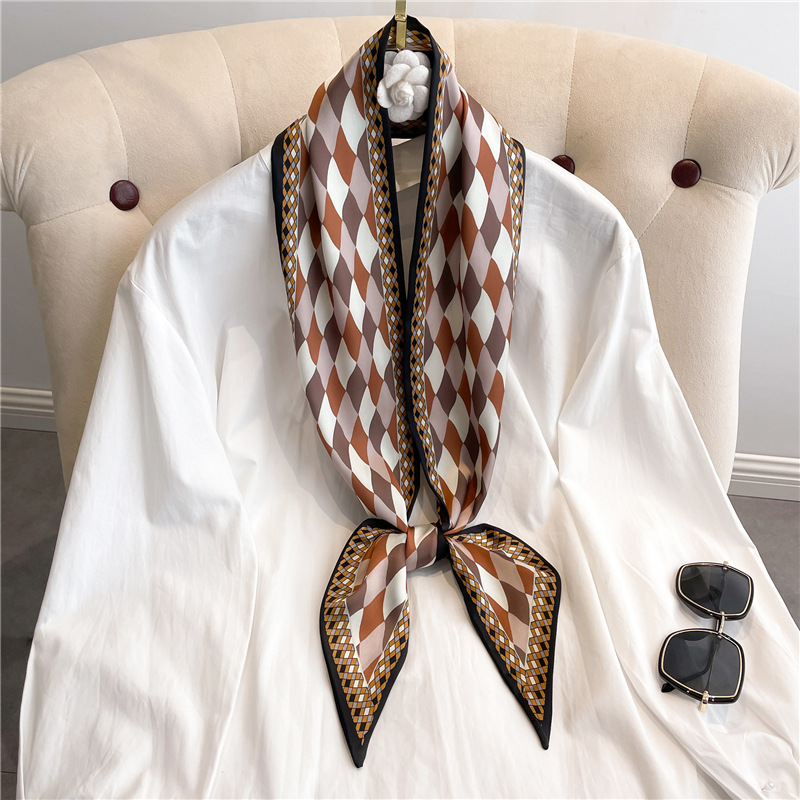 Fashion Print Long Silk Scarf  - Luxury Bags Duffle avis et prix