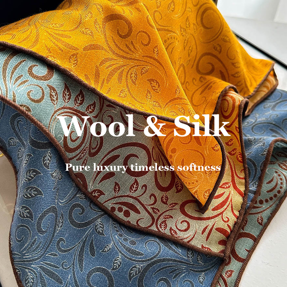 82% Wool 18% Real Silk Scarf N - Luxury Bags Duffle avis et prix