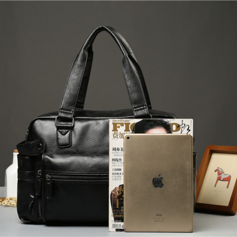 Men PU Leather Briefcase Top-H - Luxury Bags For Men avis et prix