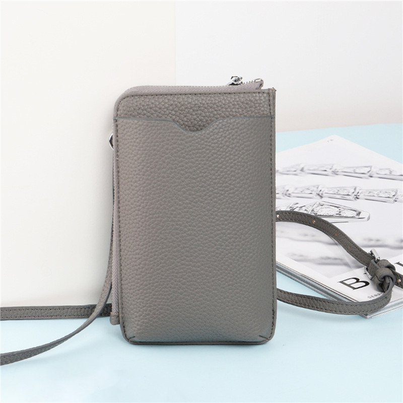 Fashion Genuine Leather Phone  - Luxury Bags With Zipper avis et prix
