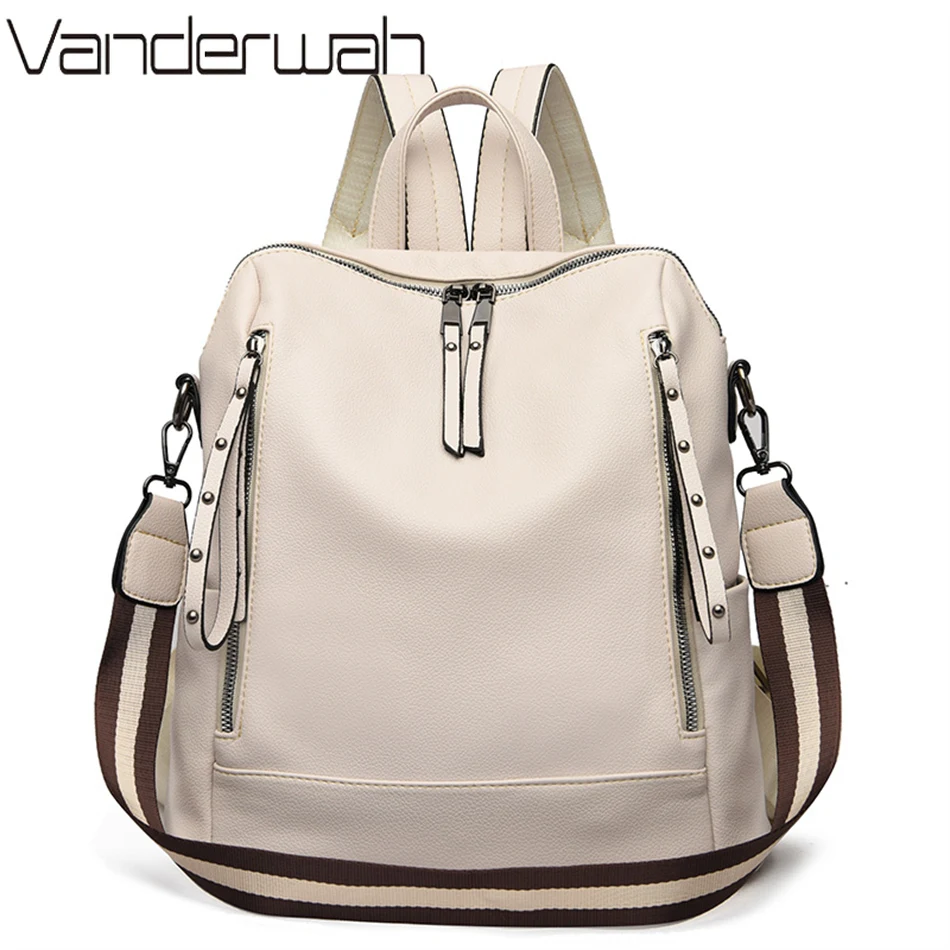 Brand Luxury Backpacks Soft Le - Luxury Bags With Zipper avis et prix