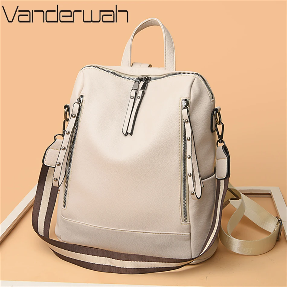 Brand Luxury Backpacks Soft Le - Luxury Bags With Zipper avis et prix