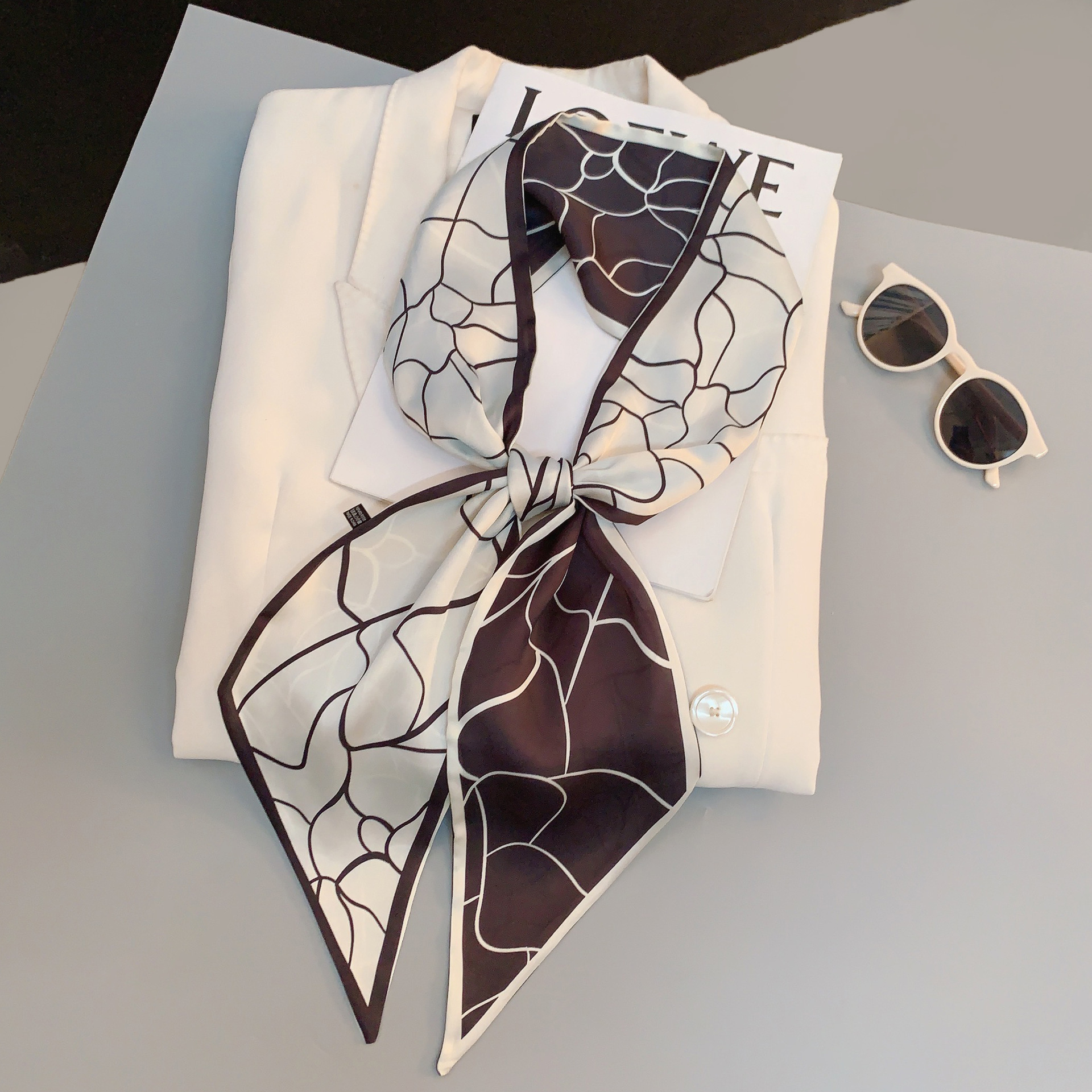 Luxury Design Silk Skinny Head - Luxury Bags Made avis et prix