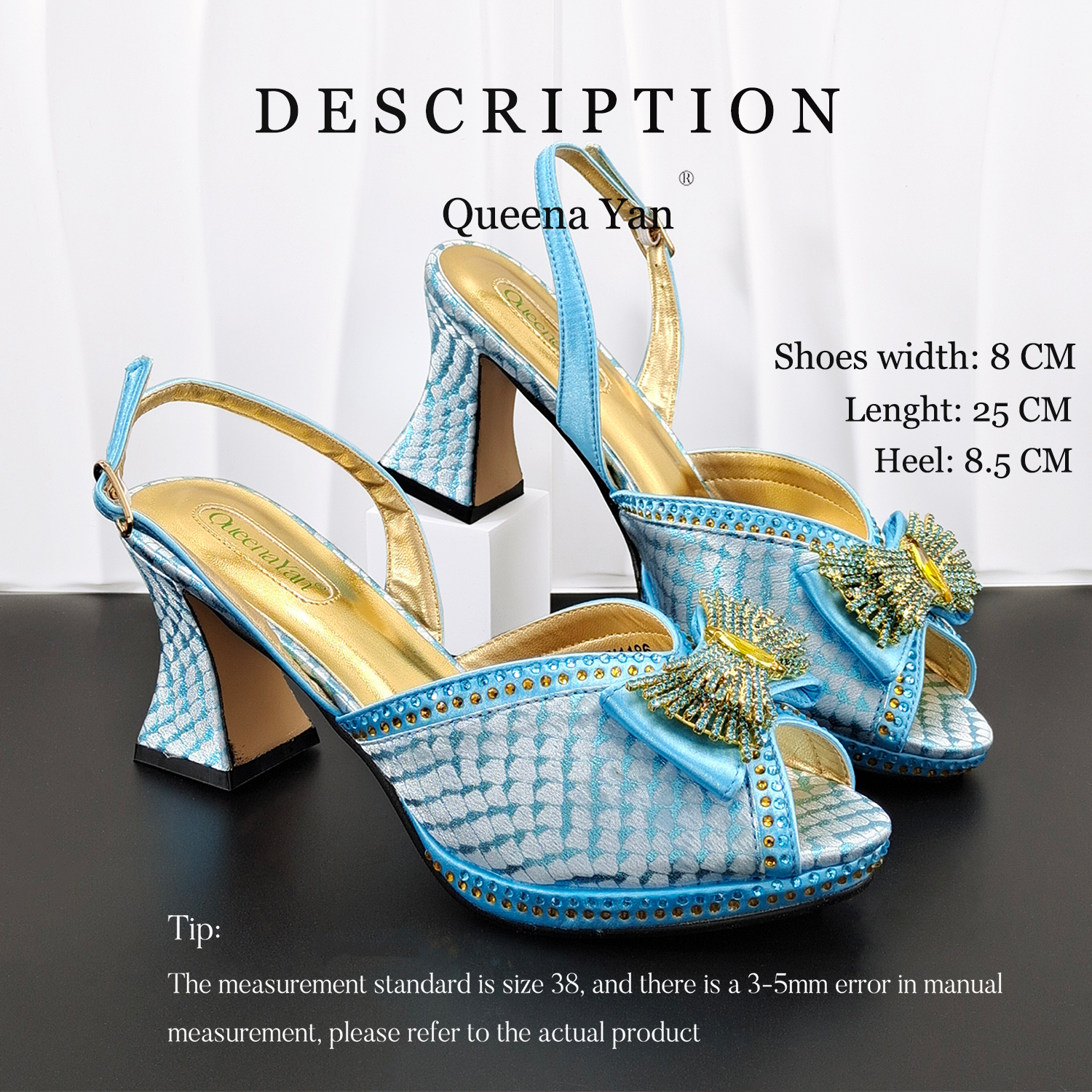 QueenaYan Hot Selling Sky Blue - Luxury Bags And Shoes avis et prix