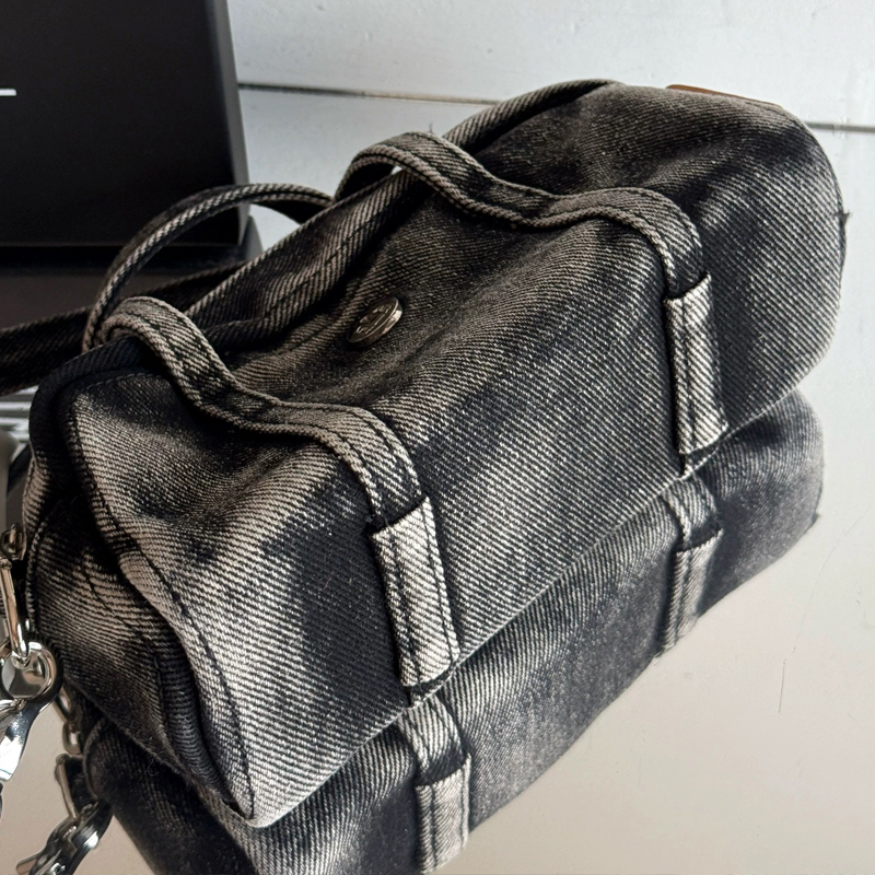 Korean Casual Mini Denim Box B - Luxury Bags With Zipper avis et prix