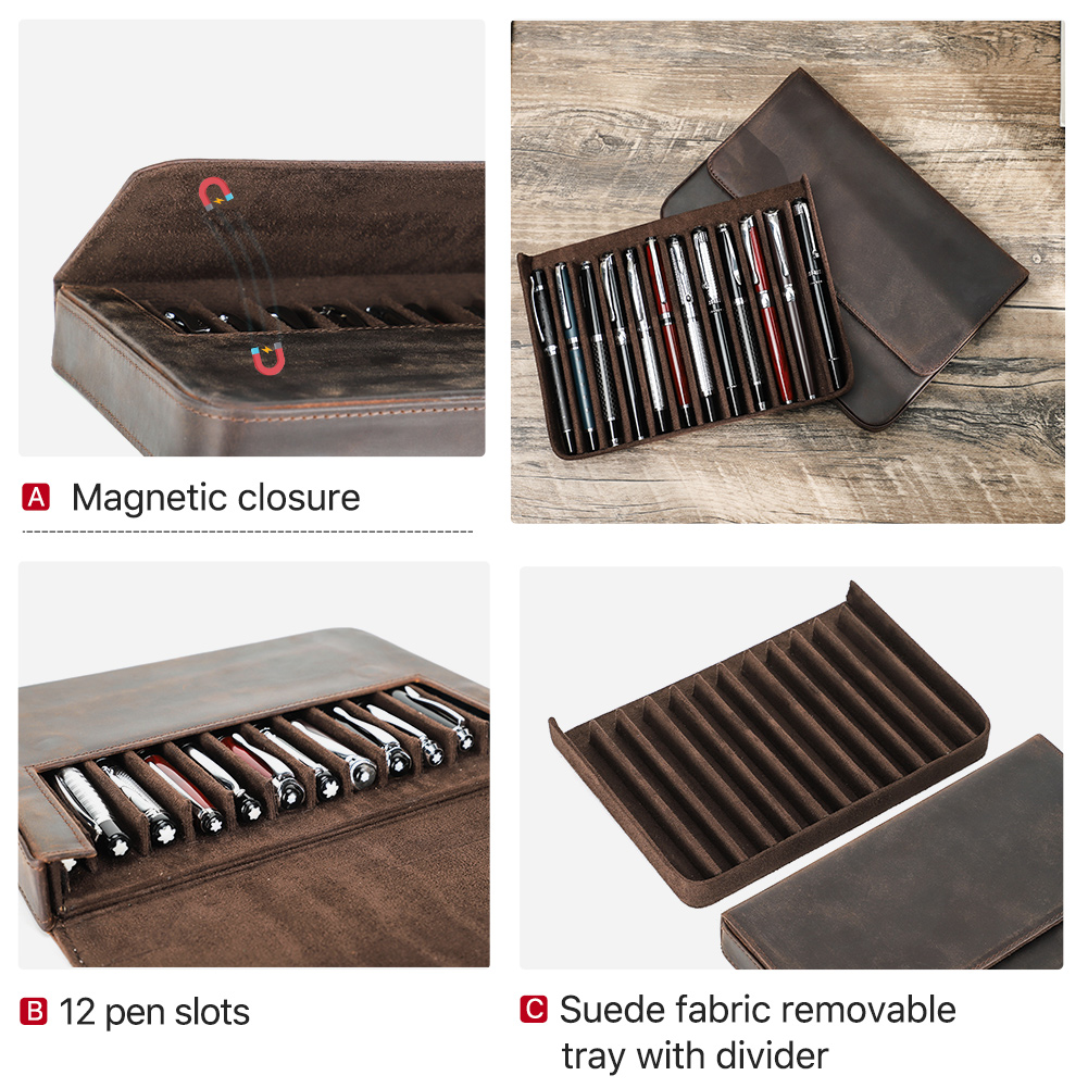Luxury Genuine Leather 12 Slot - Luxury Bags For School avis et prix