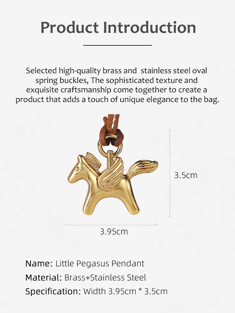 Luxury Brass Pegasus Bag Charm - Luxury Bags Hermes avis et prix