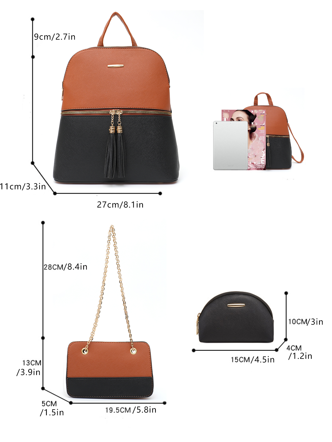 4 PCS Bags Set Women's Fashion - Luxury Bags Made avis et prix