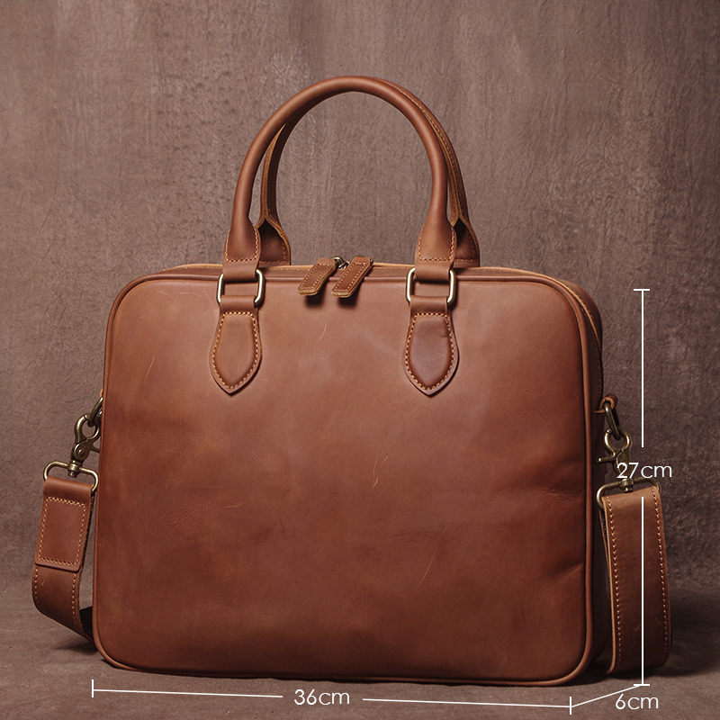 GURO Men Crazy Horse Cowhide B - Luxury Bags Made avis et prix