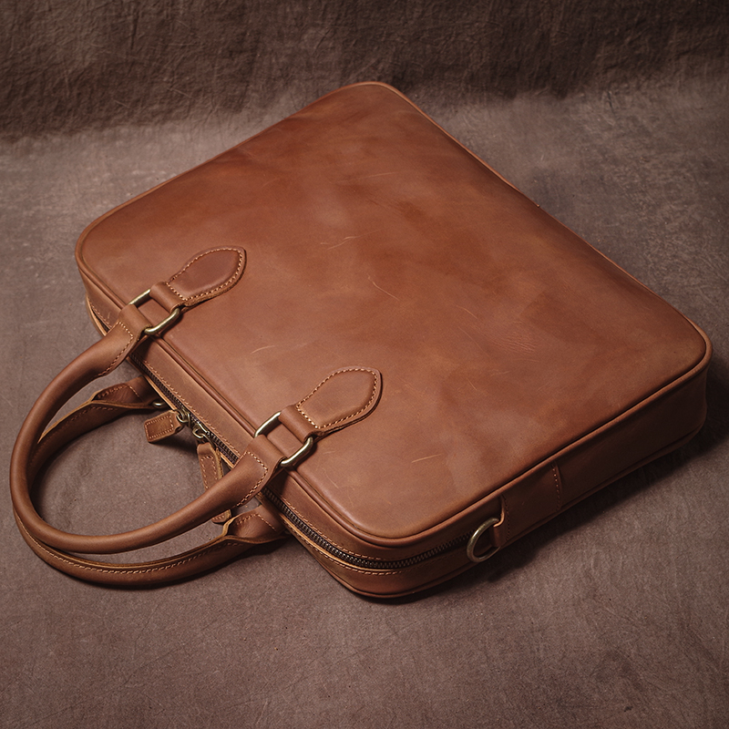 GURO Men Crazy Horse Cowhide B - Luxury Bags Made avis et prix