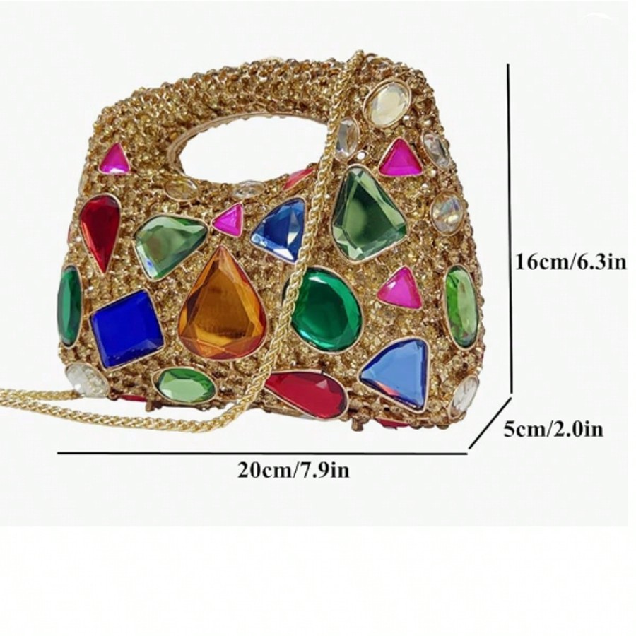 Women Luxury Diamond Rhineston - Luxury Bags With Zipper avis et prix
